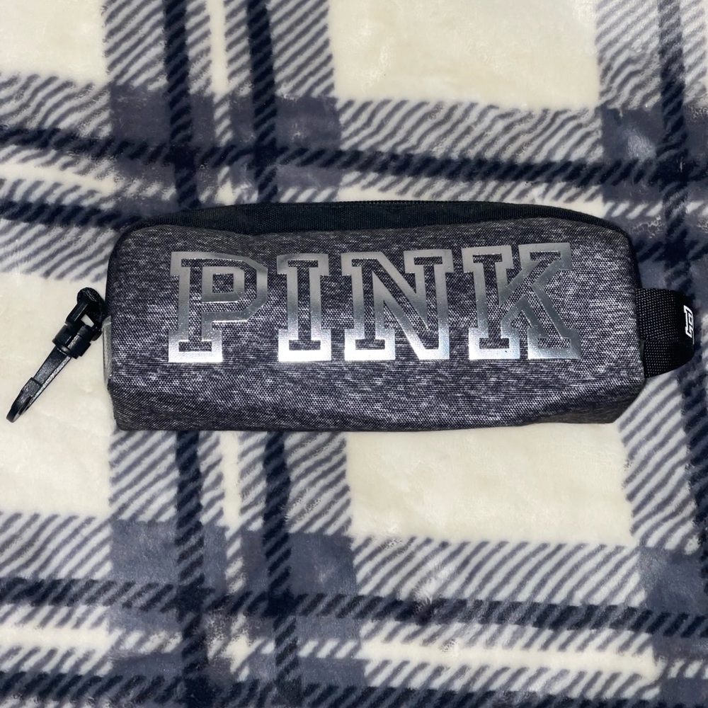 Pink Logo Pencil Case Or Makeup Bag